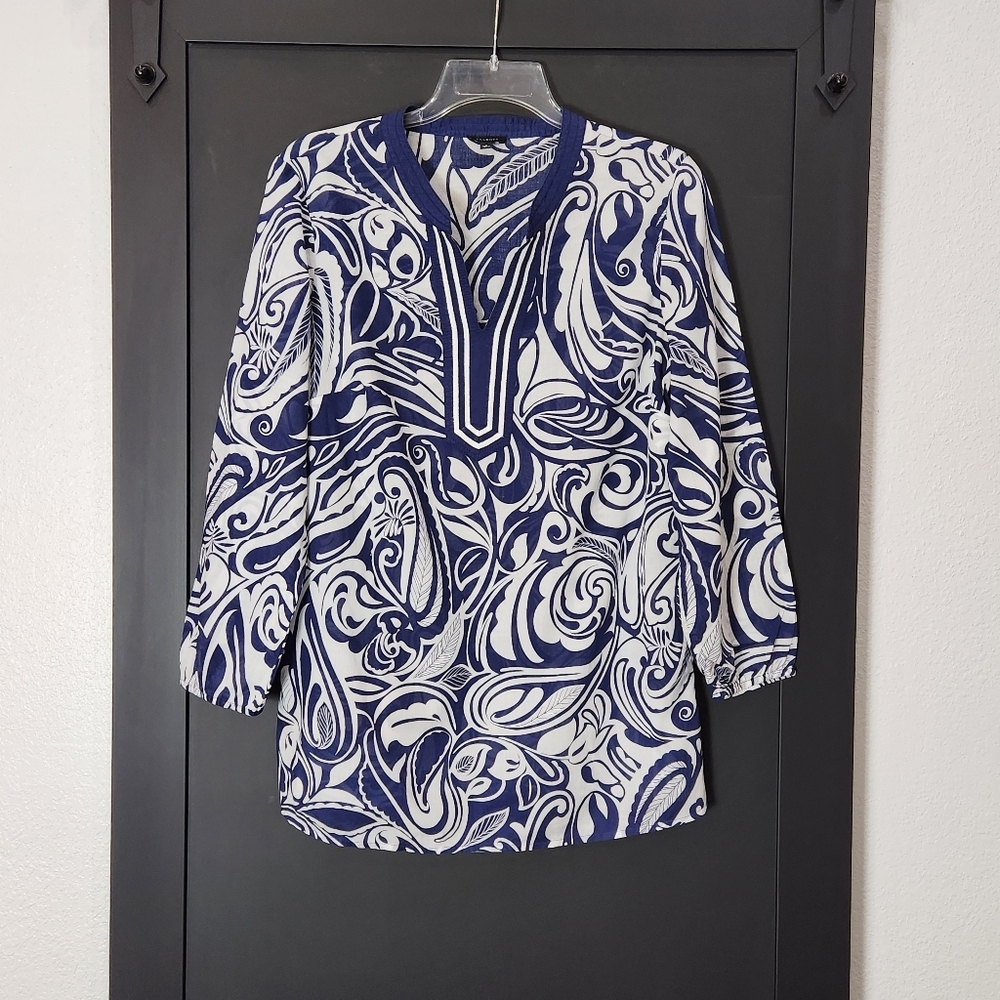 TALBOTS POPOVER TUNIC SIZE SMALL